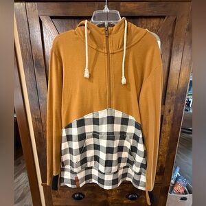 Ampersand hoodie checkered Size L